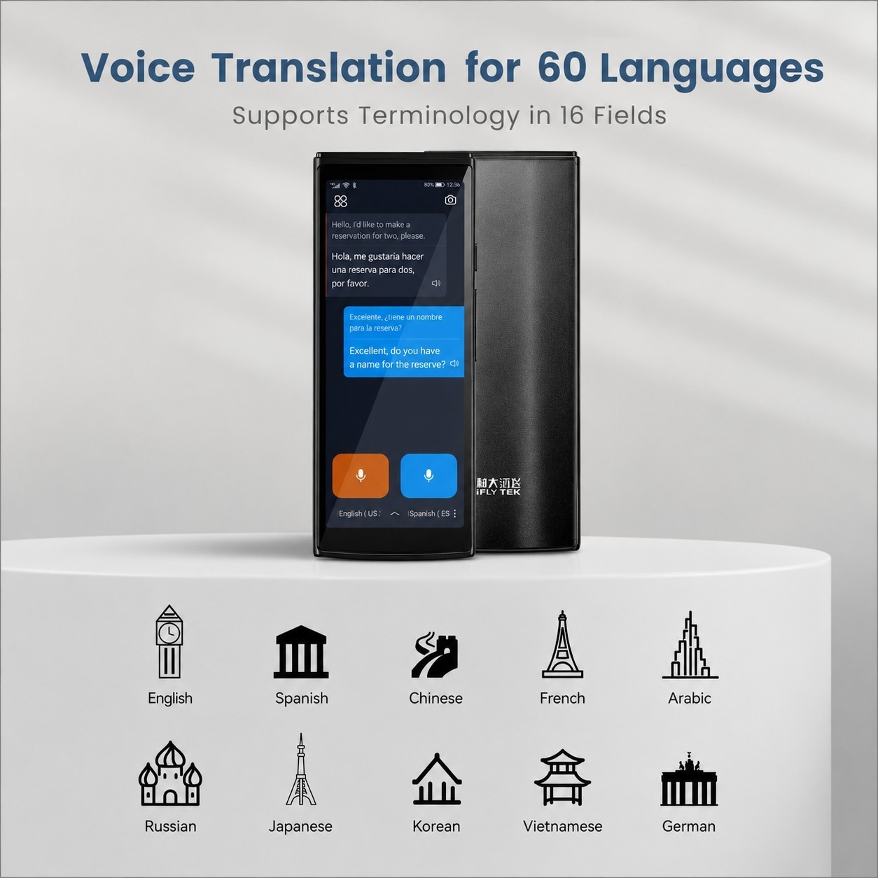 MÁY PHIÊN DỊCH IFLYTEK SMART TRANSLATOR 4.0